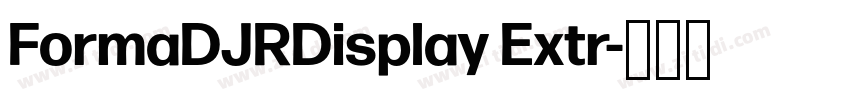 FormaDJRDisplay Extr字体转换
